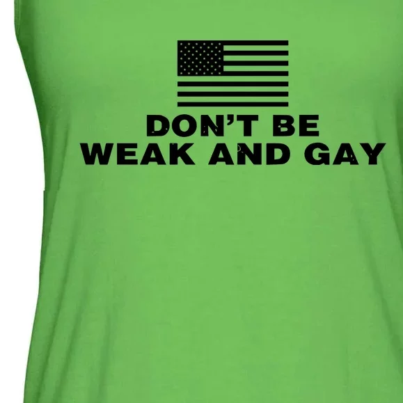 Valentina Gomez Wearing DonT Be Weak And Gay Ladies Essential Flowy Tank