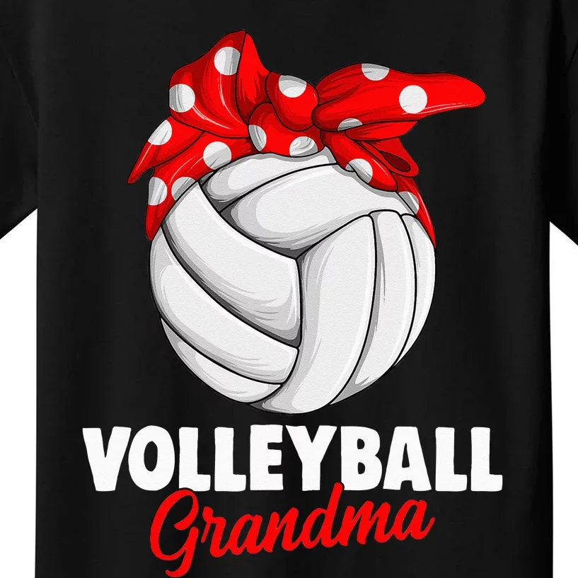 Volleyball Grandma Women Kids T-Shirt