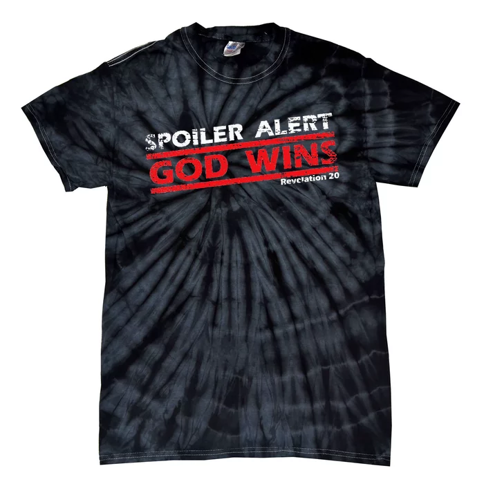 Vintage God Wins Spoller God Wins Christian Faith Tie-Dye T-Shirt