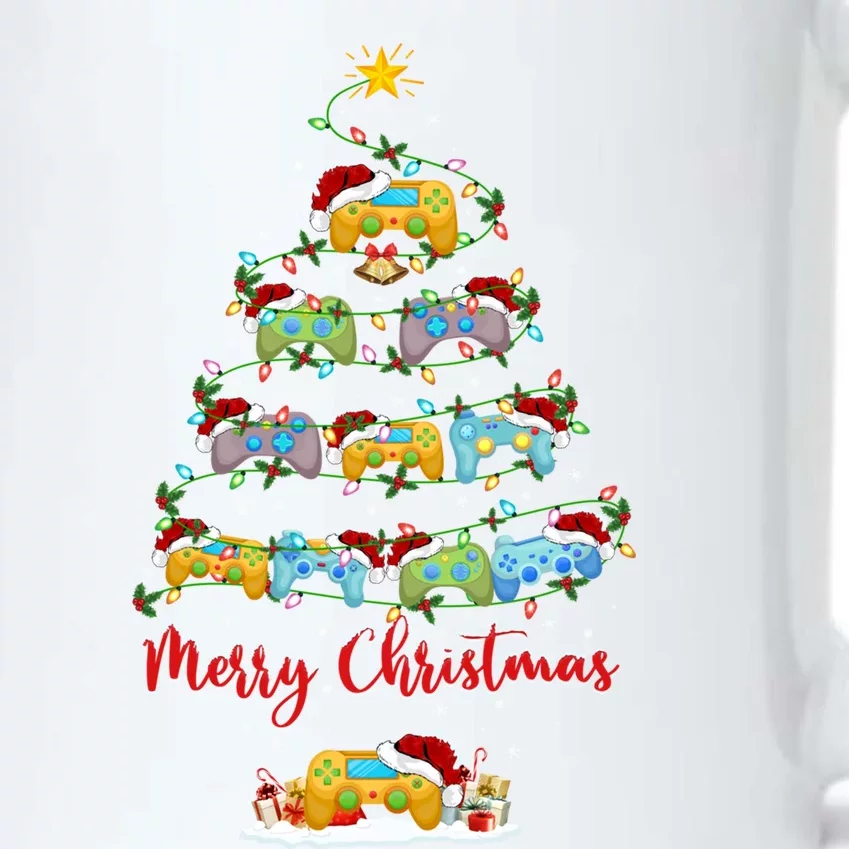 Video Game Xmas Lighting Santa Video Game Christmas Tree Gift Black Color Changing Mug