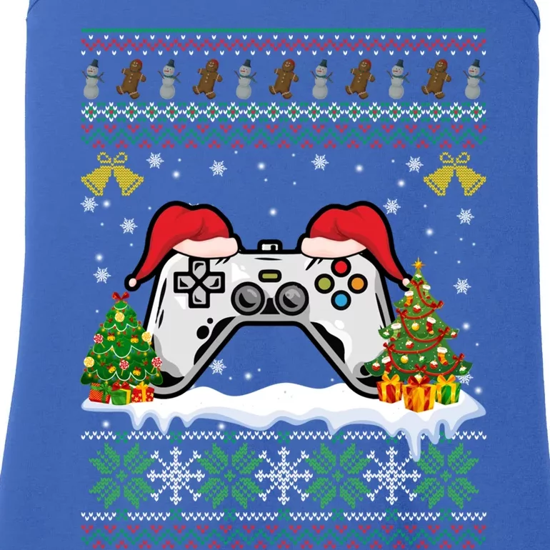 Video Gamer Xmas Lighting Funny Ugly Video Game Christmas Great Gift Ladies Essential Tank