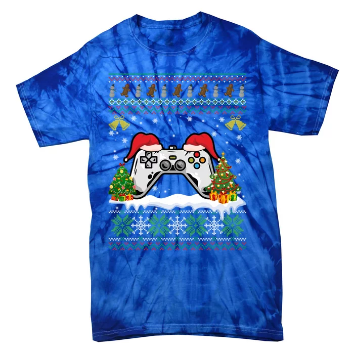 Video Gamer Xmas Lighting Funny Ugly Video Game Christmas Great Gift Tie-Dye T-Shirt