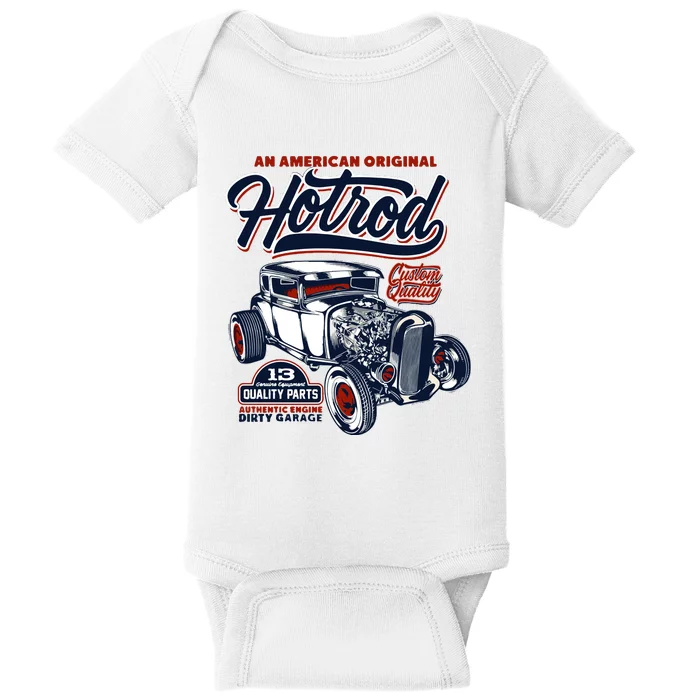 Vintage Hotrod 1932 Car Graphic Baby Bodysuit