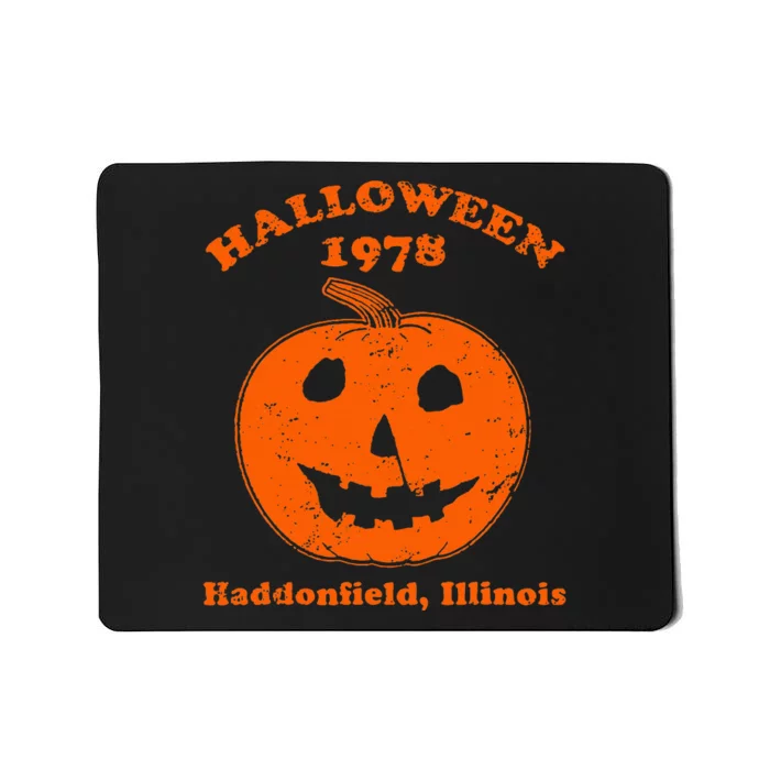 Vintage Halloween 1978 Pumpkin Haddonfield Illinois Mousepad