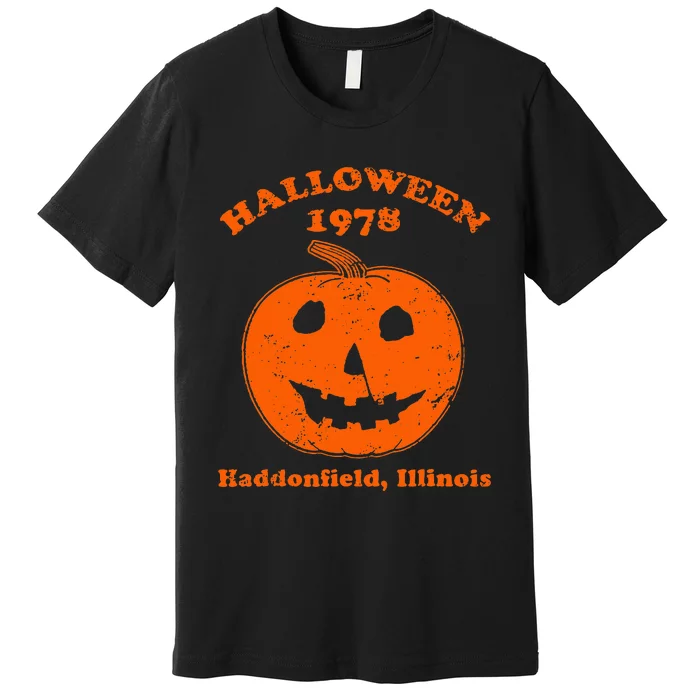 Vintage Halloween 1978 Pumpkin Haddonfield Illinois Premium T-Shirt