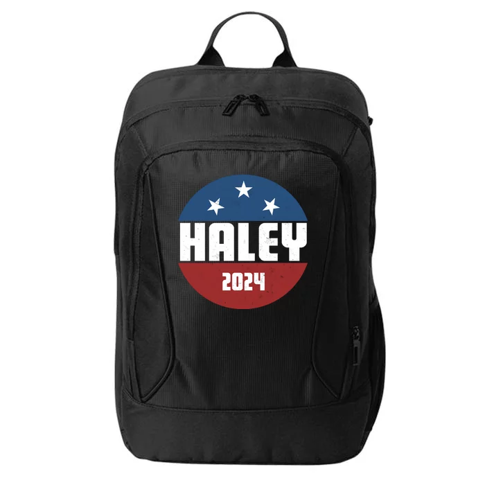 Vote Haley 2024 Election Retro Vintage City Backpack