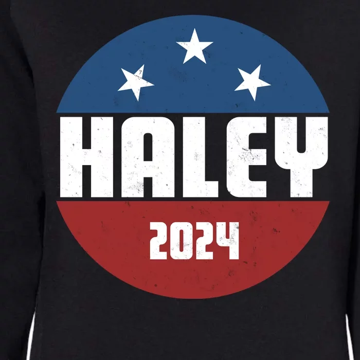 Vote Haley 2024 Election Retro Vintage Womens California Wash Sweatshirt