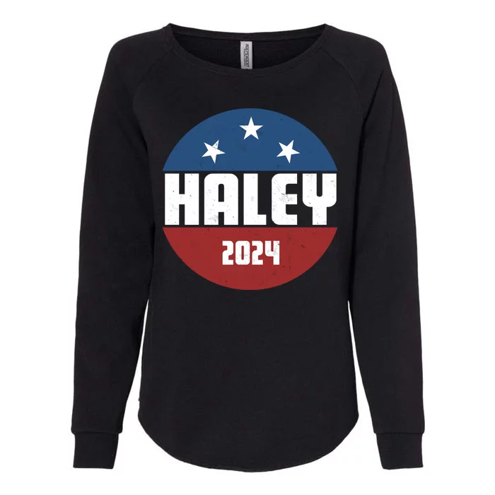 Vote Haley 2024 Election Retro Vintage Womens California Wash Sweatshirt