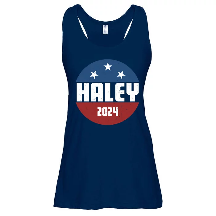 Vote Haley 2024 Election Retro Vintage Ladies Essential Flowy Tank