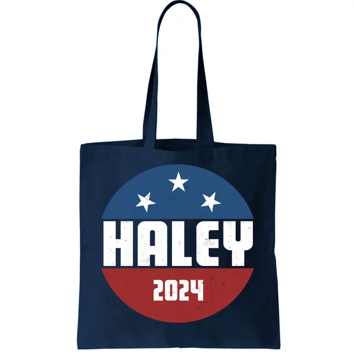 Vote Haley 2024 Election Retro Vintage Tote Bag