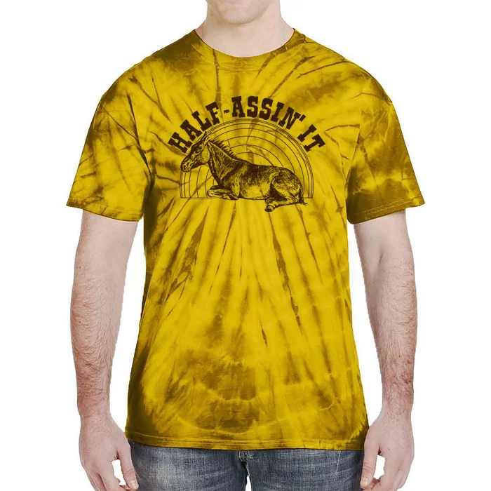 Vintage Half Assin It Mule Donkey Tie-Dye T-Shirt