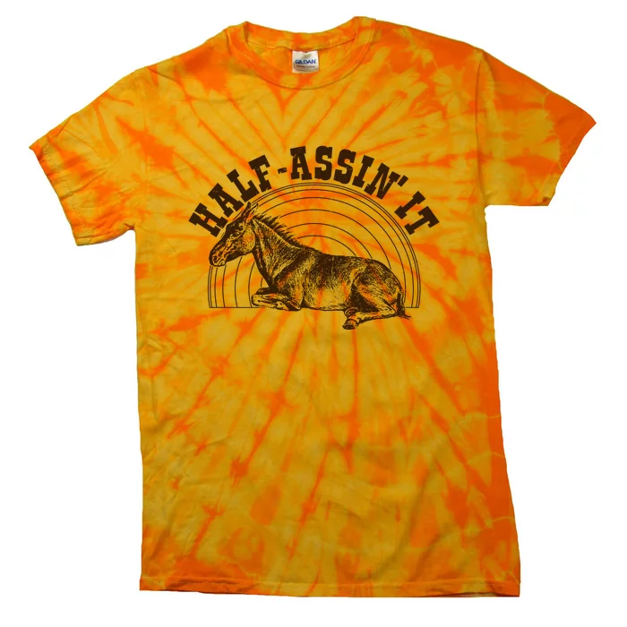 Vintage Half Assin It Mule Donkey Tie-Dye T-Shirt