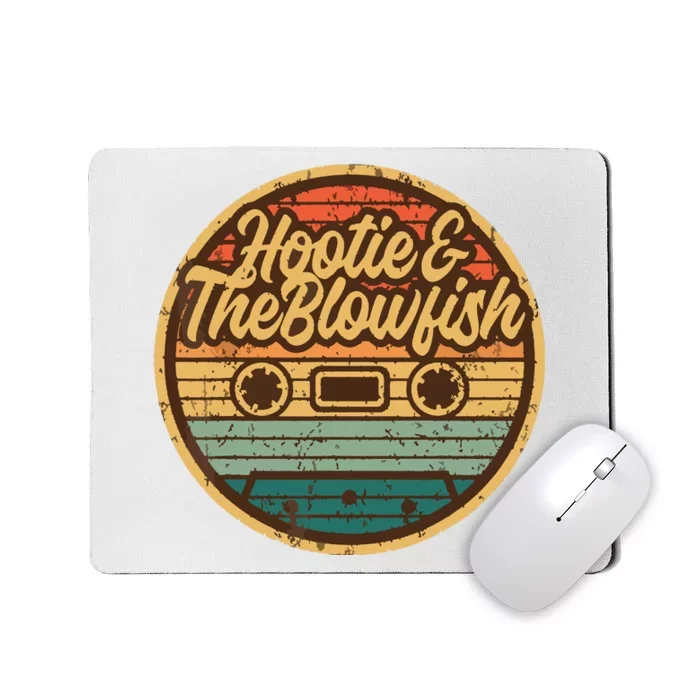 Vintage Hooties And Blowfish Retro Cassette 80s Rock Music Mousepad