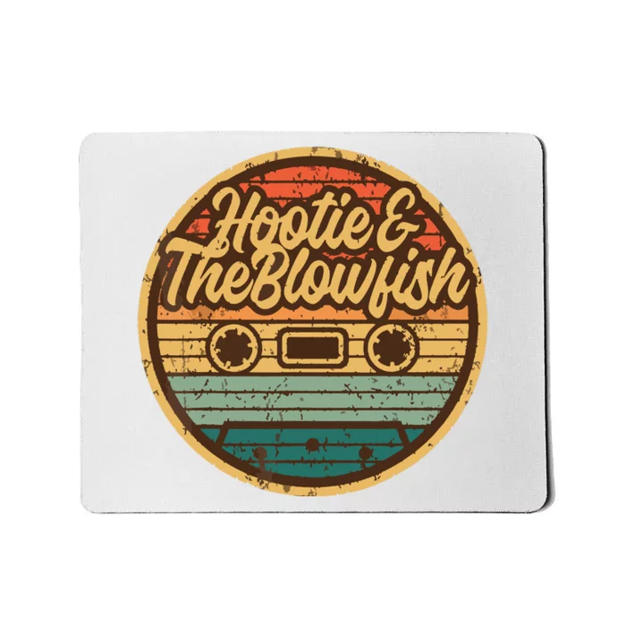 Vintage Hooties And Blowfish Retro Cassette 80s Rock Music Mousepad