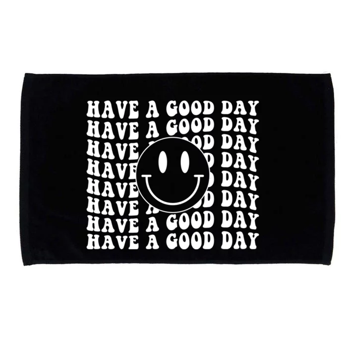 Vintage Have A Good Day Retro Funny Aesthetic Cool Gift Microfiber Hand Towel