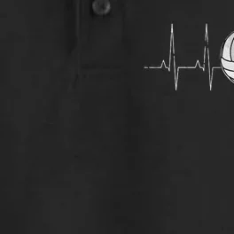 Volleyball Heartbeat As Funny Volleyball Gift Ideas Dry Zone Grid Performance Polo