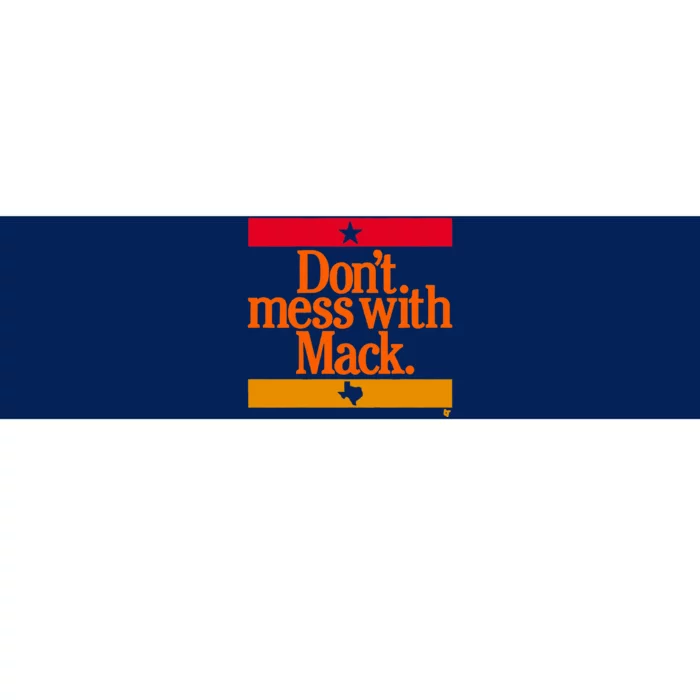 Vintage Houston Astros Mattress Mack Don't Mess With Mack Bumper Sticker