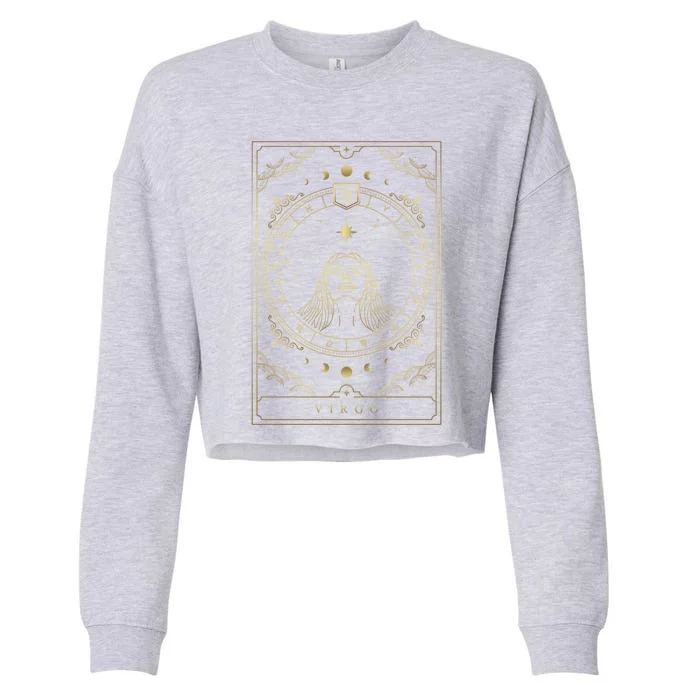 Virgo Horoscope And Zodiac Symbol Gift Cropped Pullover Crew