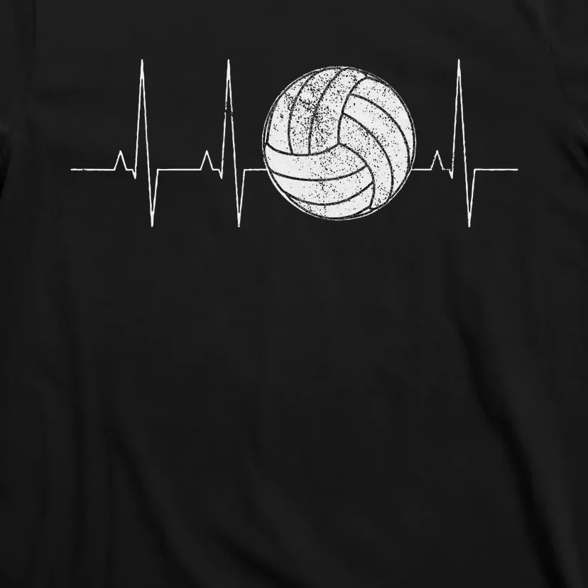 Volleyball Heartbeat As Funny Volleyball Gift Ideas T-Shirt