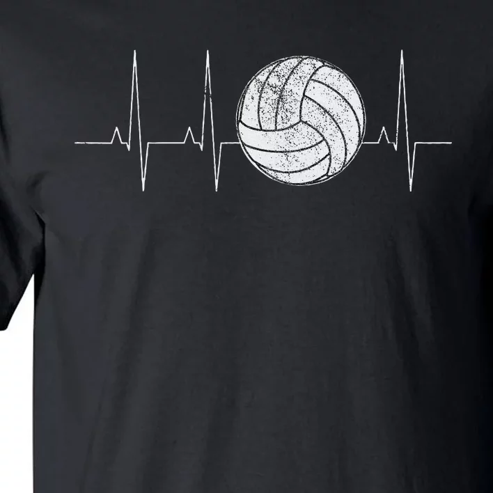 Volleyball Heartbeat As Funny Volleyball Gift Ideas Tall T-Shirt