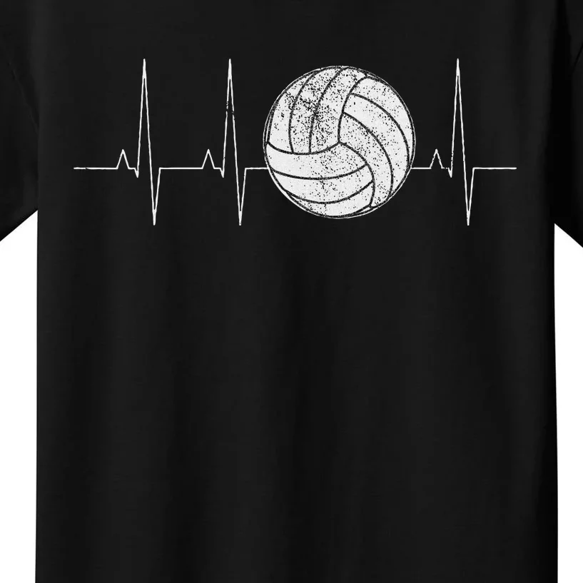 Volleyball Heartbeat As Funny Volleyball Gift Ideas Kids T-Shirt