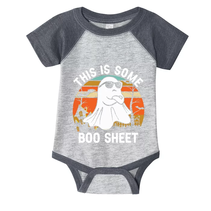 Vintage Halloween Boo Ghost Costume This Is Some Boo Sheet Infant Baby Jersey Bodysuit