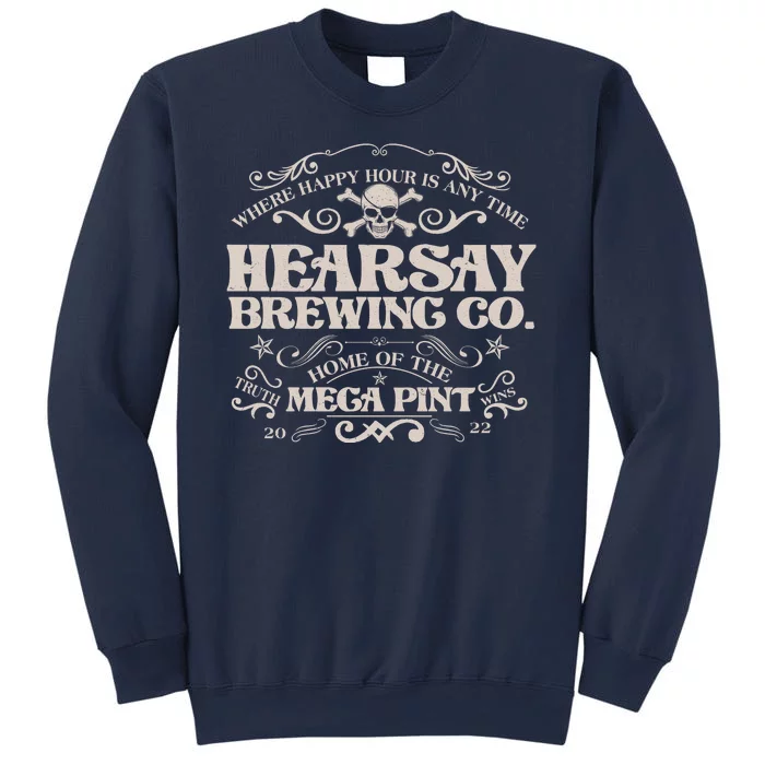 Vintage Hearsay Brewing Co. Where Happy Hour Is Any Time Sweatshirt