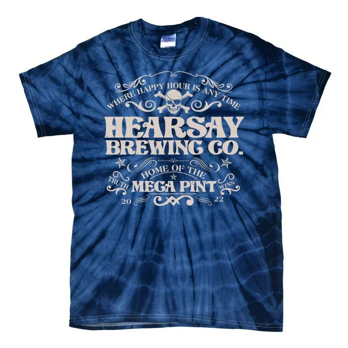 Vintage Hearsay Brewing Co. Where Happy Hour Is Any Time Tie-Dye T-Shirt