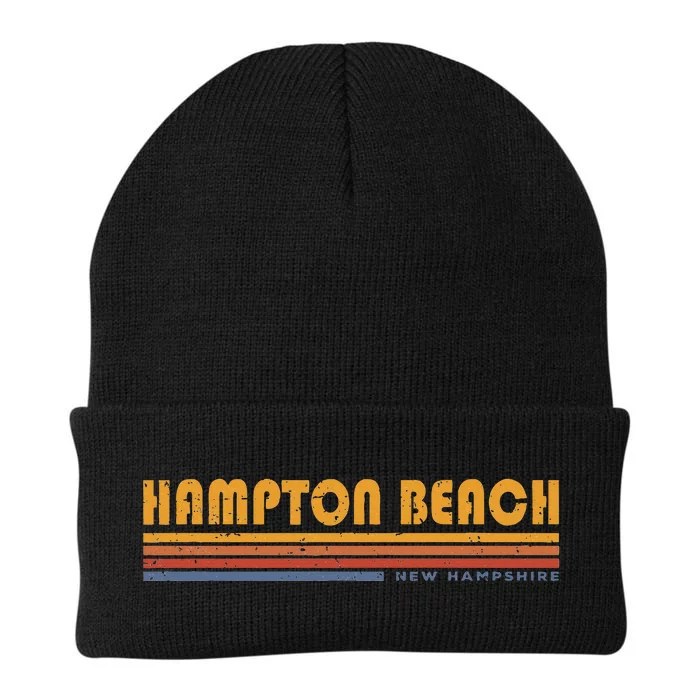 Vintage Hampton Beach Nh New Hampshire Vacation Souvenir Knit Cap Winter Beanie