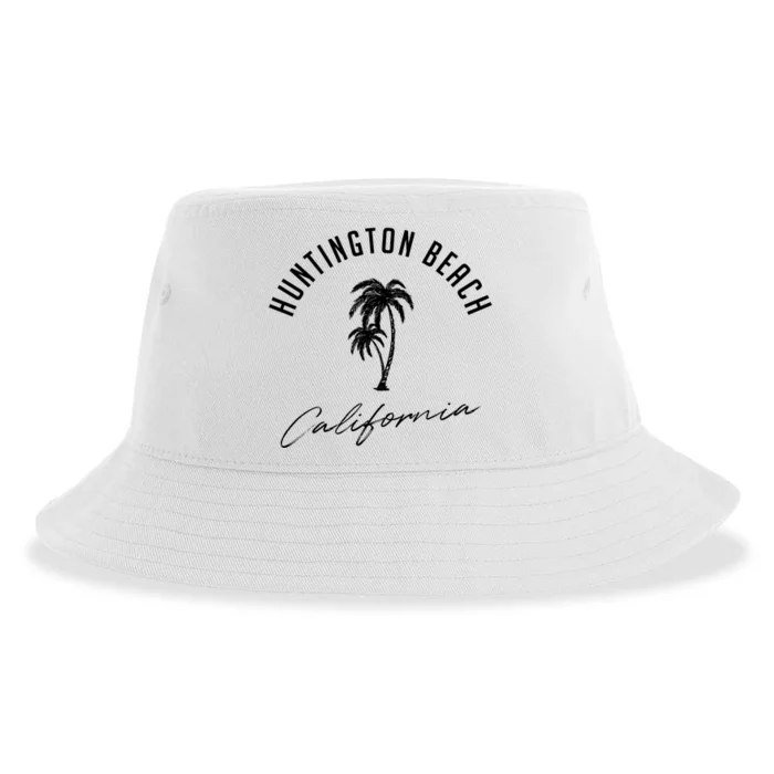 Vintage Huntington Beach California Sustainable Bucket Hat