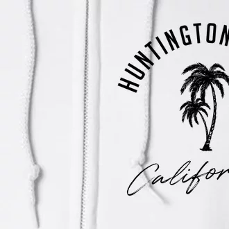 Vintage Huntington Beach California Full Zip Hoodie