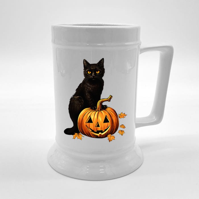 Vintage Halloween Cat Costume Front & Back Beer Stein