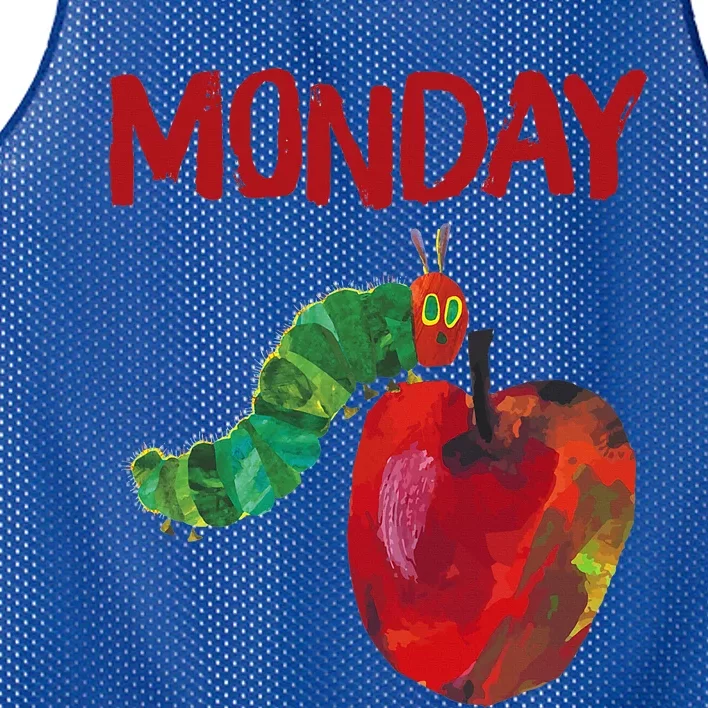 Very Hungry Caterpillar Monday Fruits Birthday Caterpillar Mesh Reversible Basketball Jersey Tank