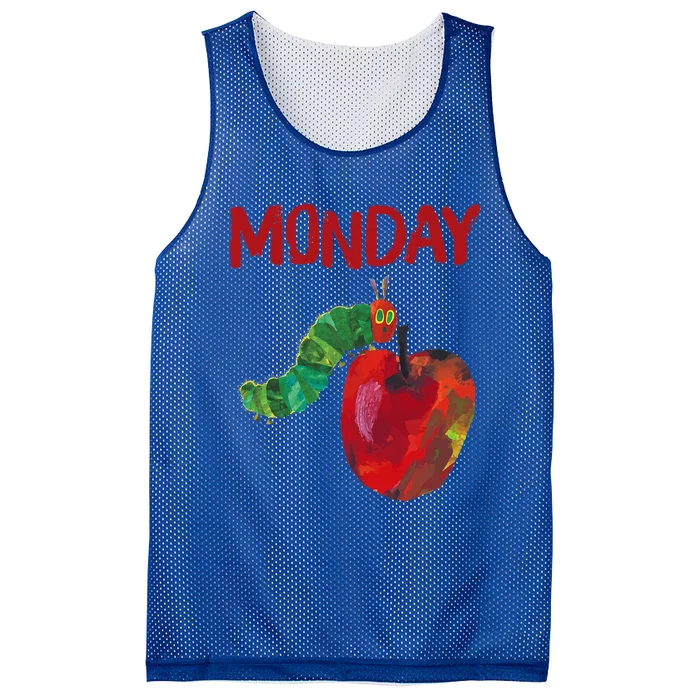 Very Hungry Caterpillar Monday Fruits Birthday Caterpillar Mesh Reversible Basketball Jersey Tank