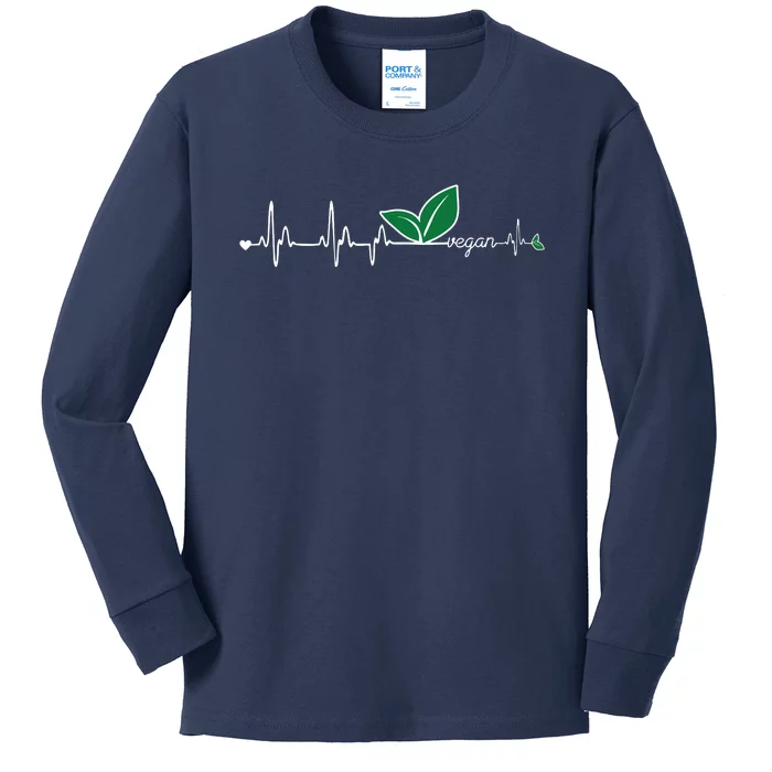 Vegan Heartbeat Clothing Vegan Kids Long Sleeve Shirt