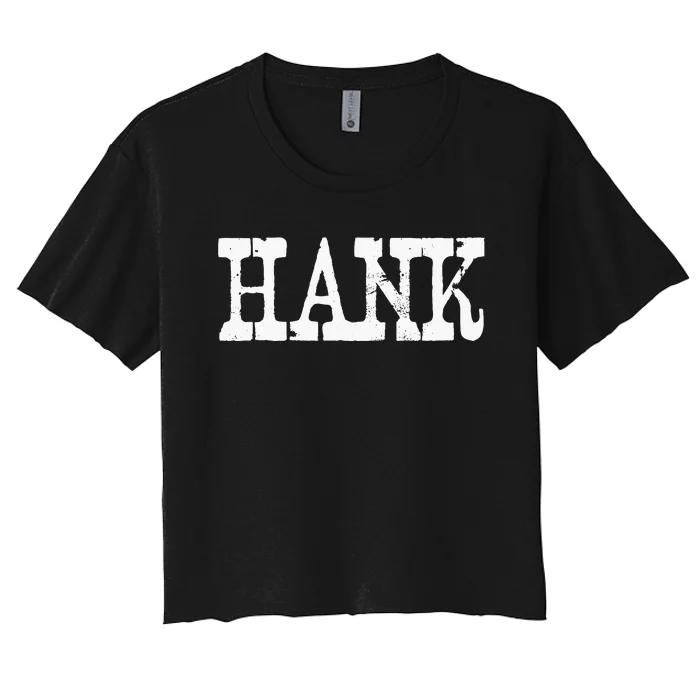 Vintage Hank Country Music Women's Crop Top Tee