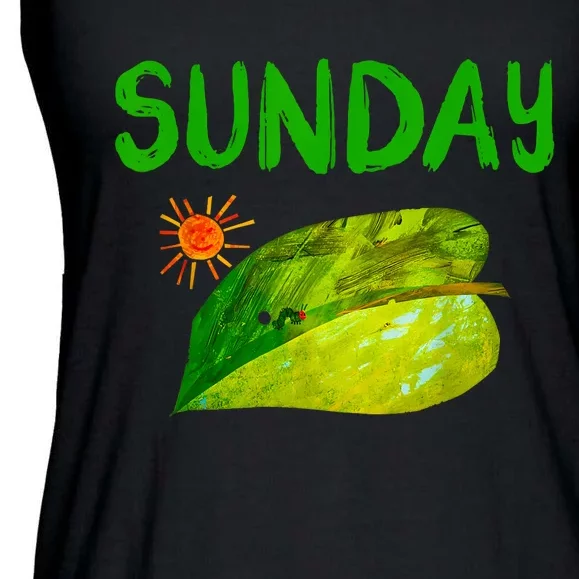 Very Hungry Caterpillar Sunday Fruits Birthday Caterpillar Ladies Essential Flowy Tank