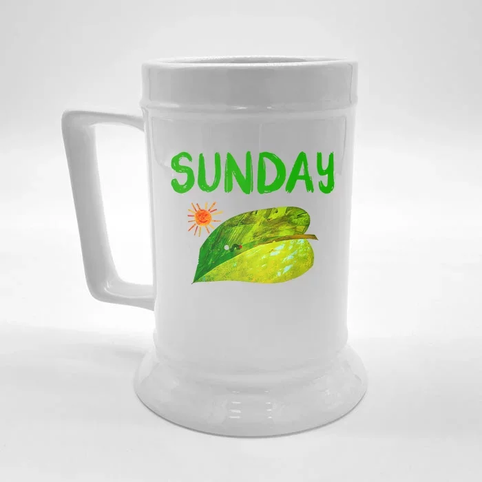 Very Hungry Caterpillar Sunday Fruits Birthday Caterpillar Front & Back Beer Stein