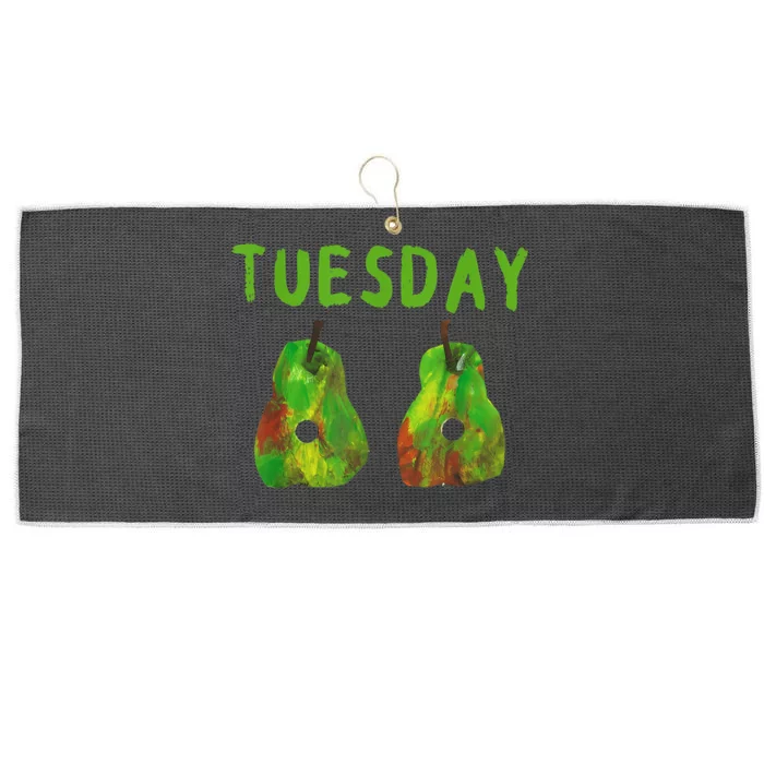 Very Hungry Caterpillar Tuesday Fruits Birthday Caterpillar Large Microfiber Waffle Golf Towel