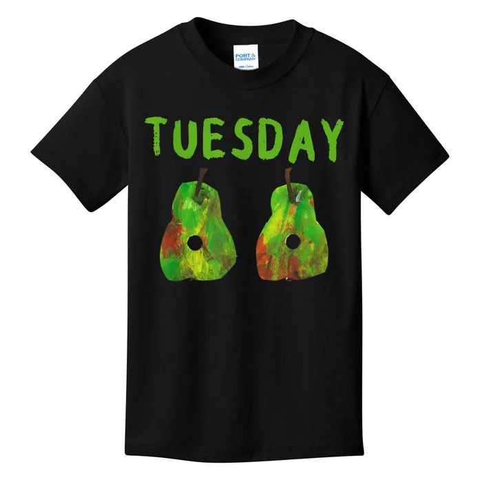 Very Hungry Caterpillar Tuesday Fruits Birthday Caterpillar Kids T-Shirt