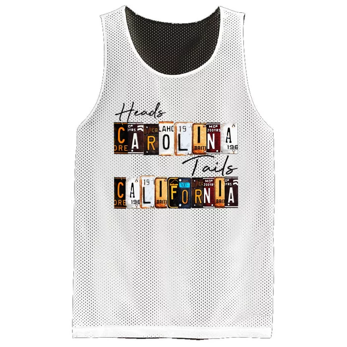 Vintage Heads Carolina Tail California Western Country Gift Mesh Reversible Basketball Jersey Tank