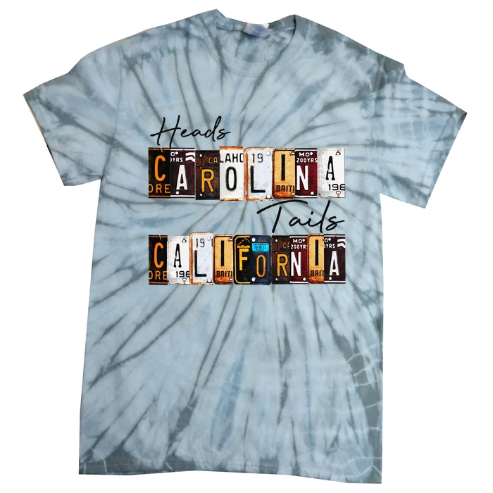 Vintage Heads Carolina Tail California Western Country Gift Tie-Dye T-Shirt