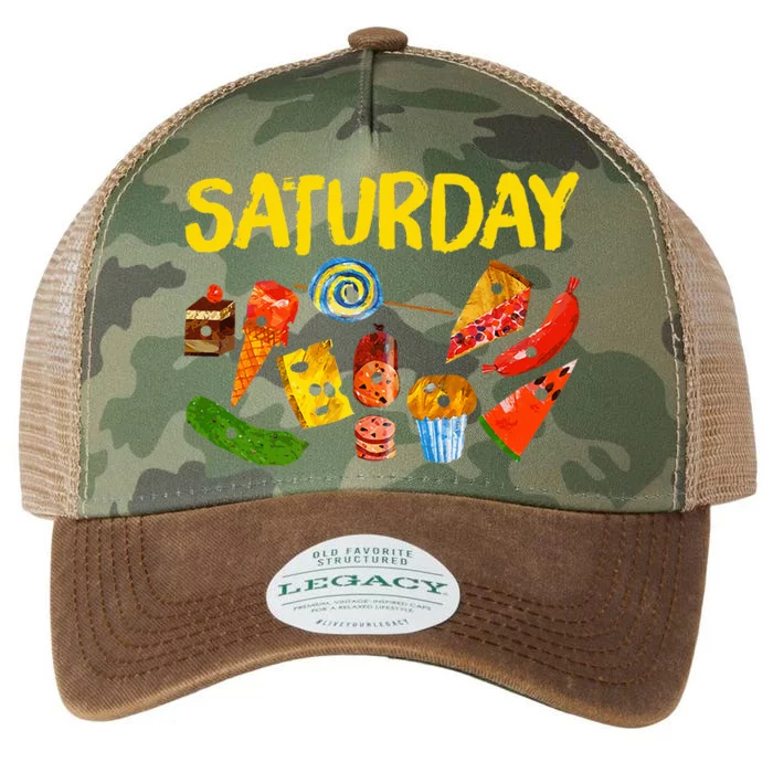 Very Hungry Caterpillar Saturday Fruits Birthday Teacher Legacy Tie Dye Trucker Hat