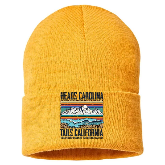 Vintage Heads Carolina Tail California Summer Beach Paradise Sustainable Knit Beanie