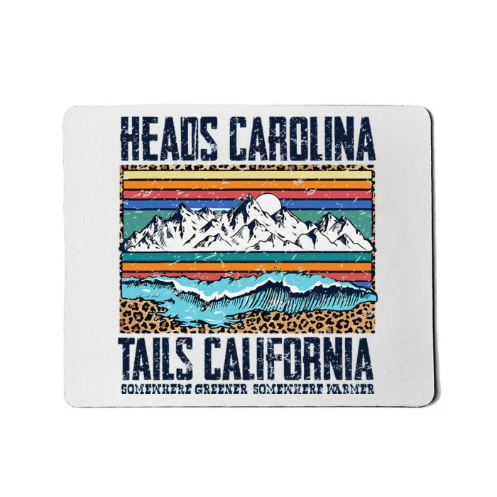 Vintage Heads Carolina Tail California Summer Beach Paradise Mousepad