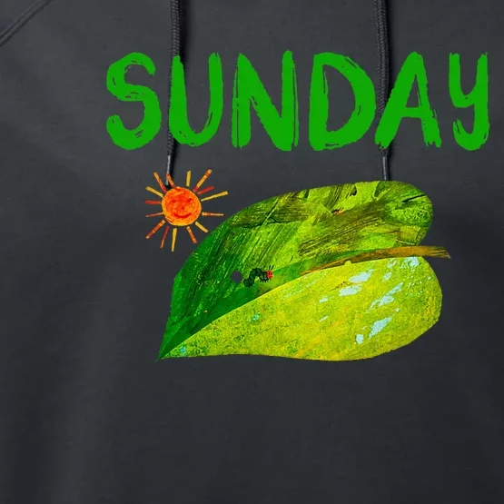 Very Hungry Caterpillar Sunday Fruits Birthday Caterpillar Performance Fleece Hoodie