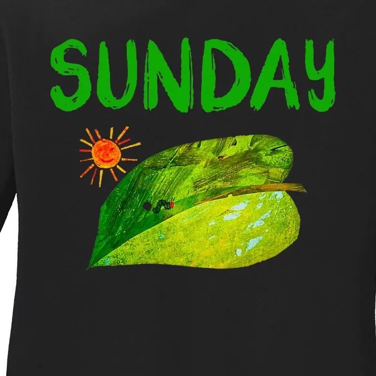 Very Hungry Caterpillar Sunday Fruits Birthday Caterpillar Ladies Long Sleeve Shirt