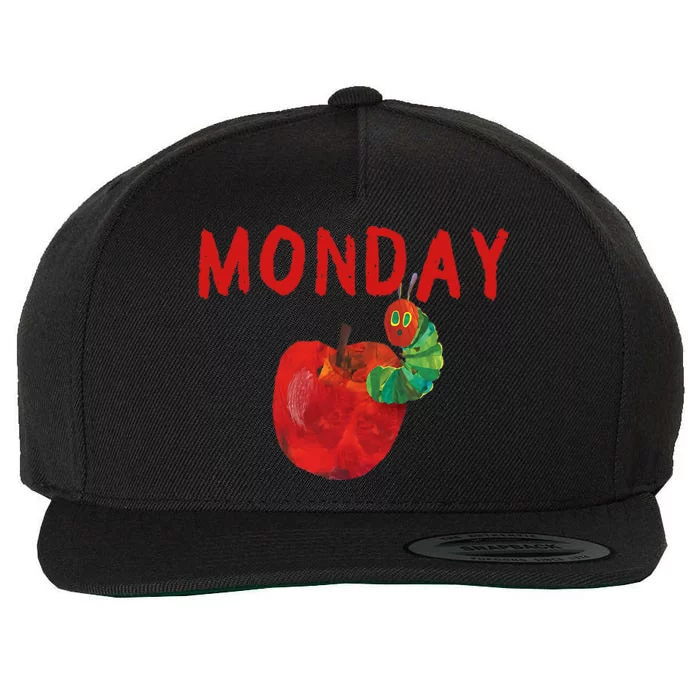 Very Hungry Caterpillar Monday Fruits Birthday Caterpillar Wool Snapback Cap