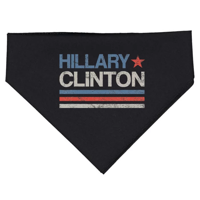 Vintage Hillary Clinton 2024 For President Election Campaign USA-Made Doggie Bandana