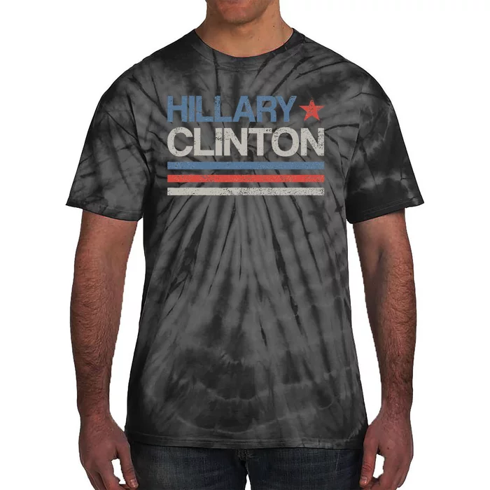 Vintage Hillary Clinton 2024 For President Election Campaign Tie-Dye T-Shirt